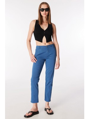 United Colors Of Benetton Mavi Kadın / Kız Bn_elastanlı Basic Chino Pantolon Model Kodu: ( 124P4GD7DF061217)