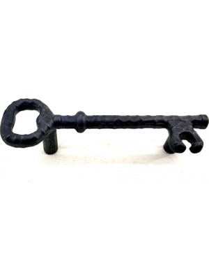 Eco Lounge Antika Tarz Dekoratif Pirinç Anahtar Şeklinde Kapı Çekme Kolu, Mobilya, Sandık, Kutu Kulbu - 96MM, Oksit