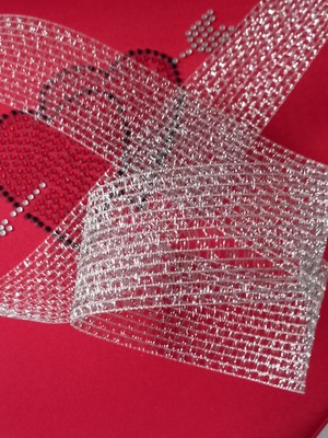 Helvacıoğlu Çikolata Dekoratif File Kurdele, 5 cm Eninde , 1 Metre Fiyatıdır