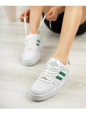 Zubiy Kadın & Erkek Klasik Bağcıklı Ortopedik Spor Sneaker Ayakkabı