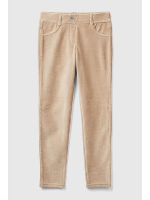 United Colors Of Benetton Bej Kadın / Kız Kj B_kadife Jegging Model Kodu: ( 4DZBCE00R39A)