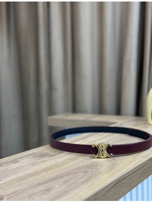 Müjgan Erdoğan Design Erdesign Kadın Bordo Gold Detaylı Kadın Kemer