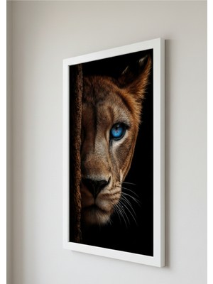 Miyrem -Mavi Gözlü Panter Çerçeveli Posteri