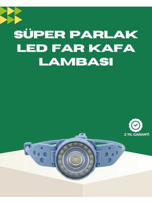 Argesco Mühendislik LED Kafa Lambası Kamp Yürüyüş ve Gece Kullanımı Için