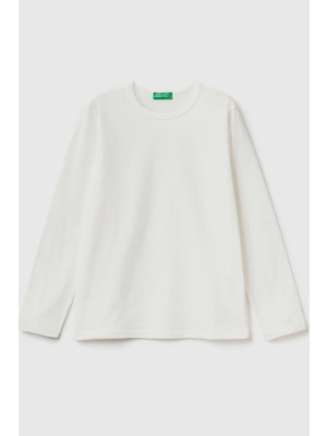 United Colors Of Benetton Beyaz Kadın / Kız Kj Uk_basic T-Shirt Model Kodu: ( 223A3I1XC10DA074)