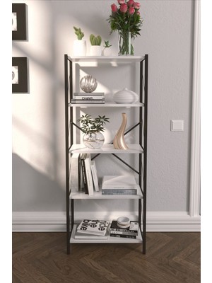 Dekozum 5 Raflı Modern Kitaplık Şıklık ve Düzeni Bir Arada Sunan Kitap Depolama Çözümü 150 cm