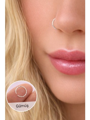 Sacce Scarves & Accessories 925 Ayar Antik Model Hafif Burgulu Halka Hızma