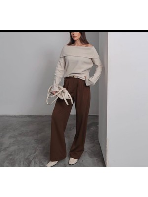 Kayık Yaka Yumoş Kazak