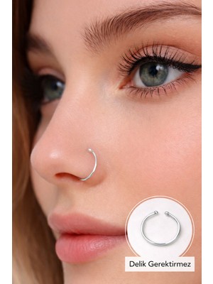 Sacce Scarves & Accessories 925 Ayar Geçirmeli Düz Halka Model Hızma