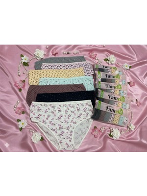 Pamuklu Yüksek Bel Külot 7'li