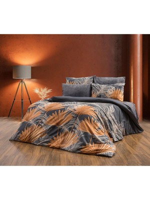 UYGURİYE Çift Kişilik Nevresim Takımı Yorgan Kılıfı %70 Pamuklu Çiçek Desen + Lastikli Çarşaf+2 Yastık Kılıfı