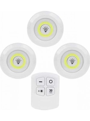 Kablosuz Pilli Işıldak  Masa Lambası Mutfak Tezgah Altı Banyo Dolabı Dolap Içi