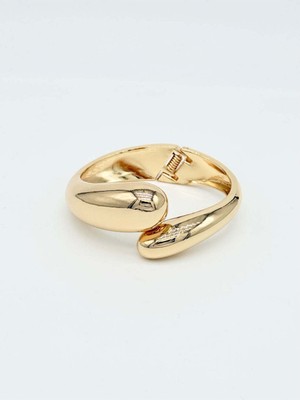 Miruva Sarmal Altın Renk Çelik Kadın Kelepçe- 14K