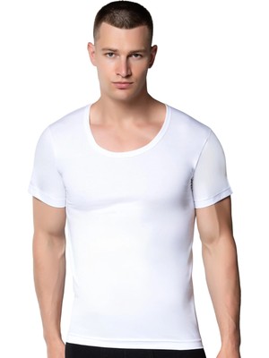 Gümüş 3003 12'li Paket Erkek Penye Bisiklet Yaka Atlet