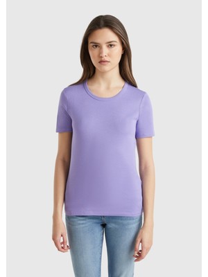 United Colors Of Benetton Mor Kadın / Kız Bnt-W Kısa Kol Tshırt Model Kodu: ( 124P3GA2E16A01W6)