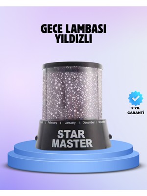 Odayı Yıldızlarla Dolduran Galaxy Efektli LED Projektör Işık