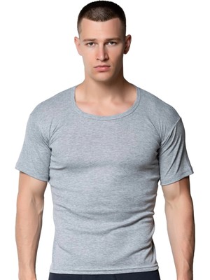 Gümüş 3101 12'li Paket Erkek Renkli Ribana Bisiklet Yaka