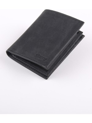 Ancora Leather Hakiki Deri Erkek Cüzdan 43215 - Siyah