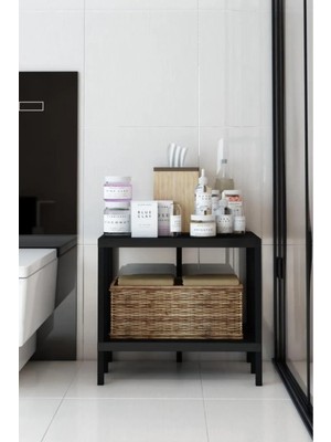 Dekozum Çeşme 2 Banyo Rafı, Plastik Kitaplık, 2 Raflı Organizer, Banyo Rafı, Bahçe Balkon Organizeri