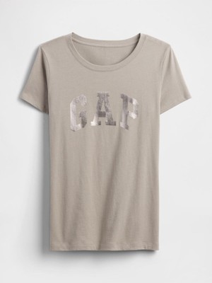 Açık Kahverengi Kadın / Kız Gap Kadın Logo T-Shirt Model Kodu: ( 776775011AÇIK Kahve)