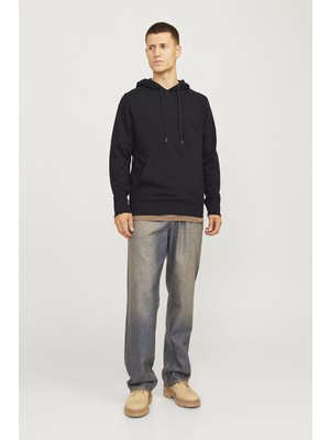 Jack & Jones Black Erkek Jjepaulos Sweat Hood Noos Model Kodu: ( 12256591BLACK)