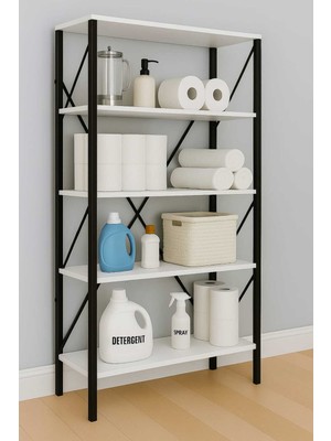 Dekozum Oscar Banyo Rafı Havluluk Wc Raf Detarjanlık Dekoratif Çok Amaçlı Raf