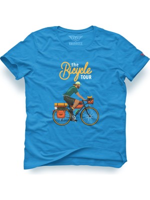 Tarrzzcom Bisiklet Turu Unisex Tasarım Tshirt %100 Pamuklu Erkek Tişört Kadın Tişört