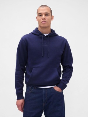 Lacivert Erkek Gap Erkek Relaxed Mini-Logo Sweatshirt Model Kodu: ( 795625003LACIVERT)