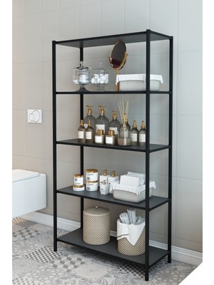 Dekozum Stark Banyo Rafı Banyo Dolabı Dekoratif Çok Amaçlı Raf 150X56 cm