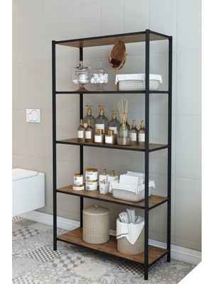 Dekozum Stark Banyo Rafı Banyo Dolabı Dekoratif Çok Amaçlı Raf 150X56 cm