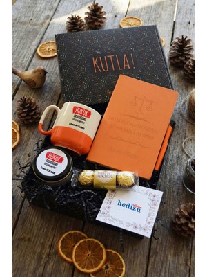 Özbience Turuncu Hediye Kutusu - Avukatlar Günü Için Özel Tasarım