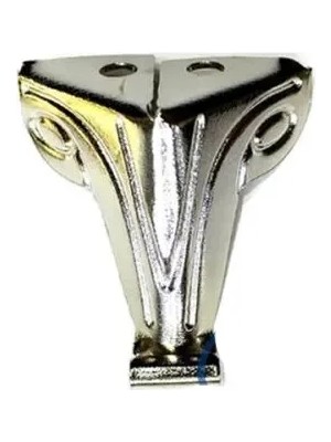 Argesco Mühendislik Moda Sac Ahşap, Sunta Sandık Ayağı, Kutu Ayak 2,5 cm - Nikel