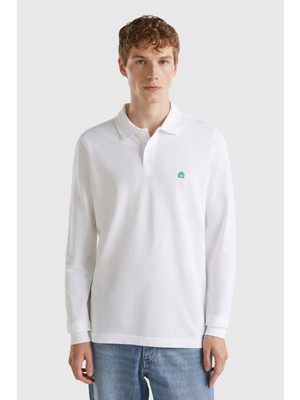 United Colors Of Benetton Beyaz Erkek Erk_uzun Kol Polo T-Shirt Model Kodu: ( 3089J3204BEYAZ)
