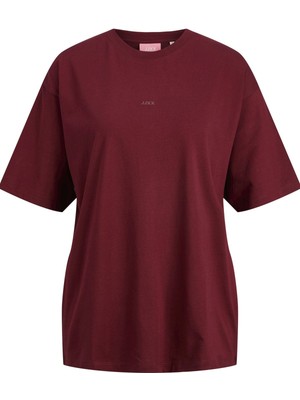 JJXX Cabernet Kadın / Kız Jxandrea Loose Ss Logo Tee Jrs Noos Model Kodu: ( 12205777CABERNET)