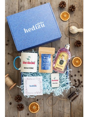 Özbience Mavi Diş Hekimi Hediye Kutusu – Günün Özel Anına Şık Dokunuş