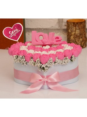 Özbience Renkli Kokulu Taş Çiçek Aranjmanı, Özel Günler Için Hediye