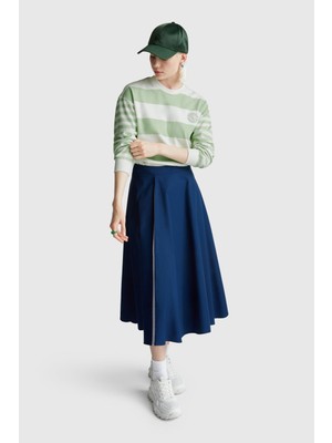 United Colors Of Benetton Çok Renkli Kadın / Kız Kdn_pamuk Karışımlı Göğsü Logo Baskılı Renk Bloklu Sweatshirt Model Kodu: ( 3Y04D10AMÇOK Renkl)