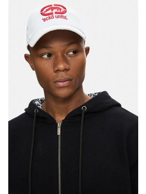 Ecko Unltd. Rowland Beyaz Baseball Cap Nakışlı Unisex Şapka
