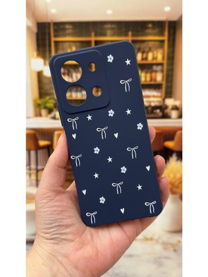 Vip Case Vivo Y36 Uyumlu Mini Fiyonk Desenli Silikon Darbe Emici Klasik Korumalı Rubber Kılıf
