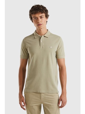 United Colors Of Benetton Bej Erkek Erk_regular Fit Kısa Kollu Polo T-Shirt Model Kodu: ( 3089J31790W9)