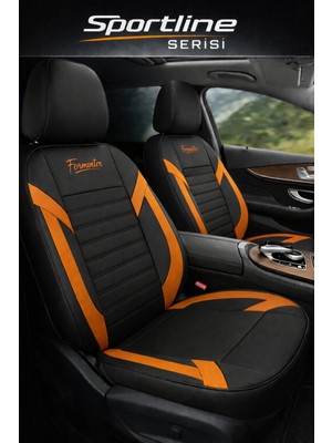 Trobus Volkswagen Golf I 1974–1983 Uyumlu Sportline Serisi Taba Tay Tüyü Oto Koltuk Kılıfı Tam Set (5 Koltuk) | Airbag, Kolçak, 2+1, Cepli, 3 Katman