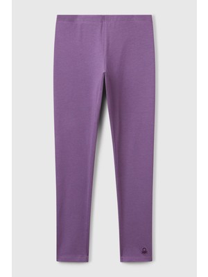 United Colors Of Benetton Mor Kadın / Kız Kj_benetton Işlemeli Tayt Model Kodu: ( 3MT1CF02G1V4)