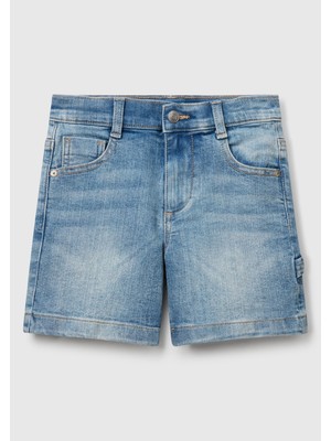 United Colors Of Benetton Mix Erkek Ek_yanı Detaylı Cepli Denim Streç Bermuda Şort Model Kodu: ( 4PORG902I912)