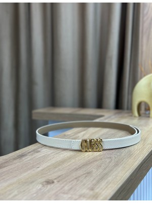 Erdesign Kadın Krem Gold Detaylı Kemer Etek Kemeri Elbise Kemeri