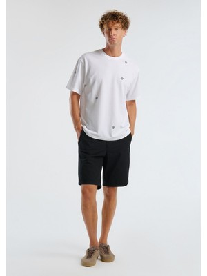 United Colors Of Benetton Siyah Erkek ERK_%100 Koton Paraşüt Kumaş Bermuda Şort Model Kodu: ( 4W3LU9014100)