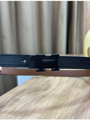 Erdesign Kadın Siyah Toka Detay Kadın Kemer Pantolon Kemeri Etek Kemeri