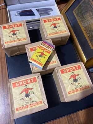 5X10'LU 50LI Doğu Almanya Sport Vintage Kibrit