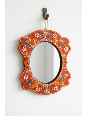 Evcime El Yapımı Işlemeli Çini Ayna