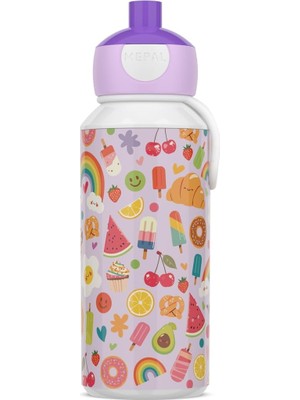 Gfc Life Store Pop-Up Campus Içecek Şişesi, Su Şişesi, Okul Için Sızdırmaz Şişe, Tekrar Kullanılabilir, Bpa Içermez ve Bulaşık Makinesinde Yıkanabilir, 400 Ml, Gıda Maddelerine Uygun