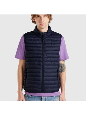United Colors Of Benetton Lacivert Erkek Erk_regular Fit Puffer Yelek Model Kodu: ( 2TWDUJ00PLACIVERT)